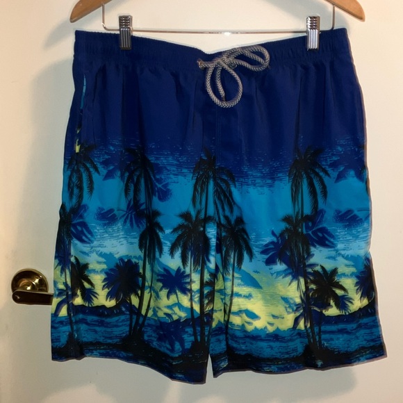 Tropical swim trunks Lg - Picture 1 of 7